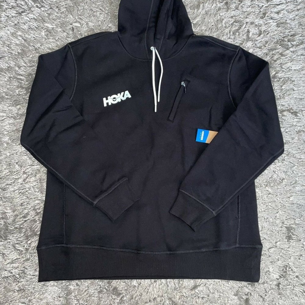 HOKA ONE ONE BLACK MEN'S HOODIE Large